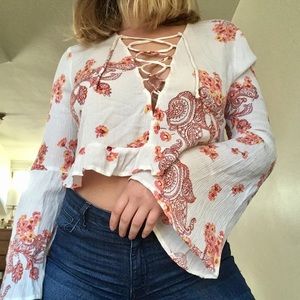 PacSun boho crop top